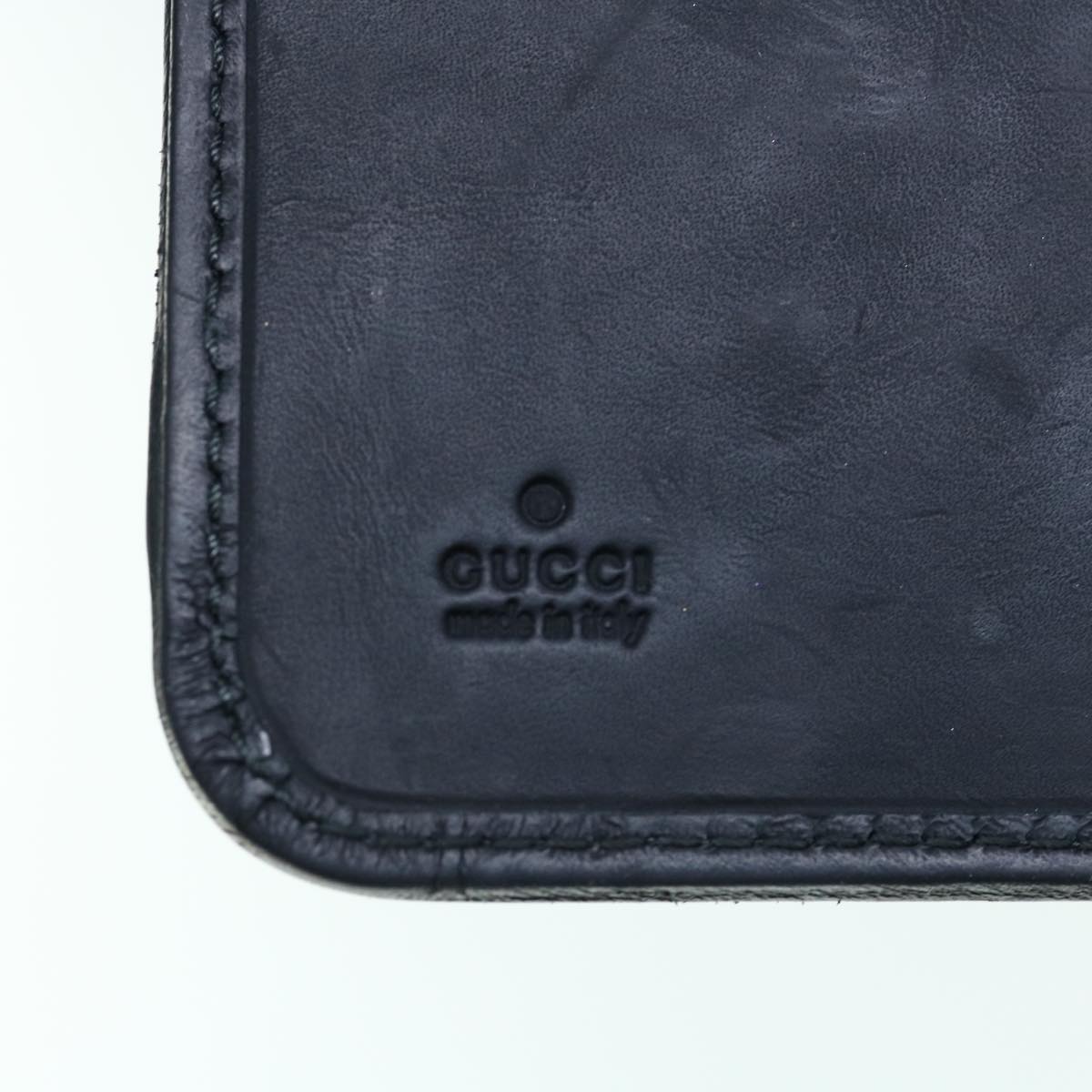 Gucci Guccissima Black Canvas Wallet  (Pre-Owned)
