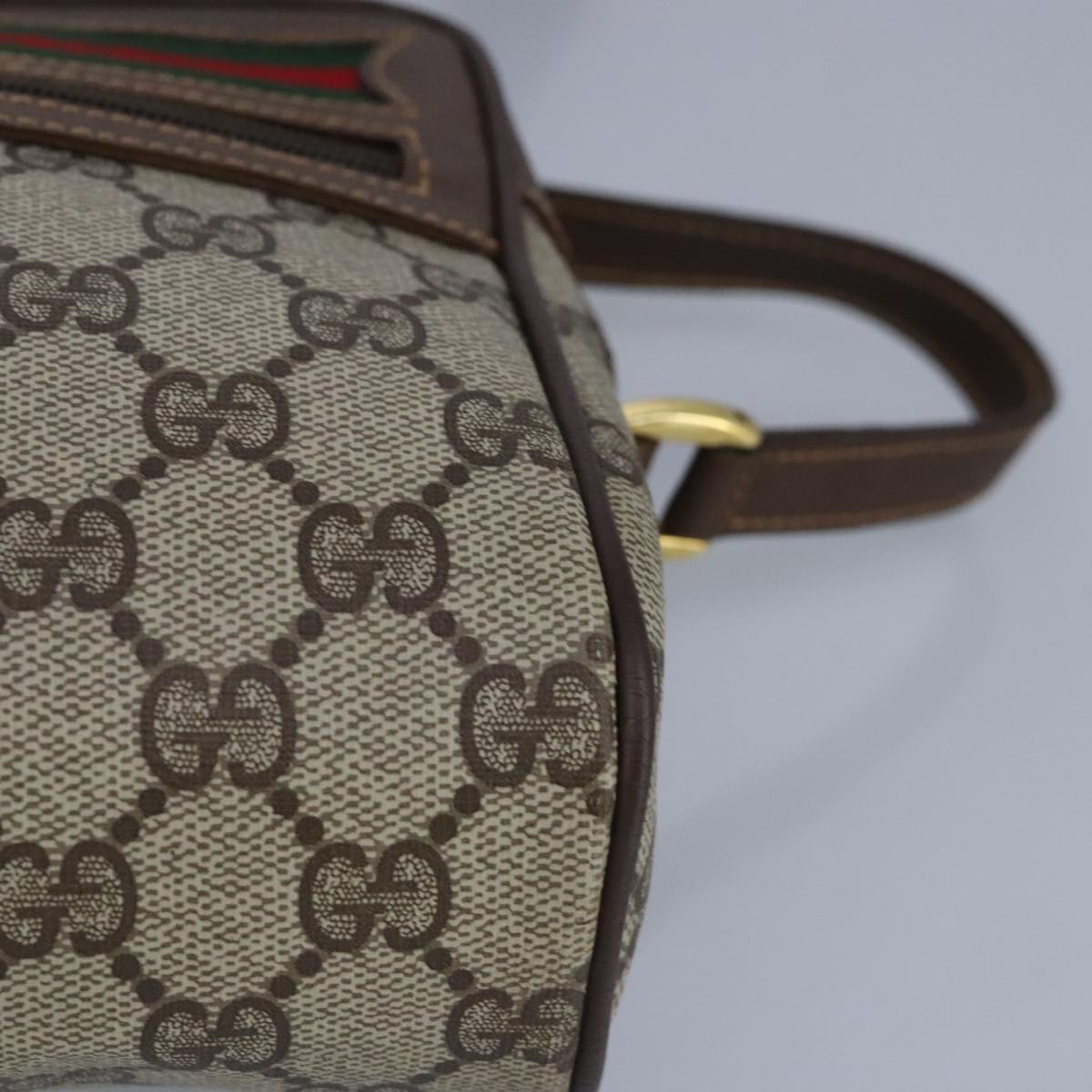 Gucci Ophidia Beige Canvas Shoulder Bag (Pre-Owned)