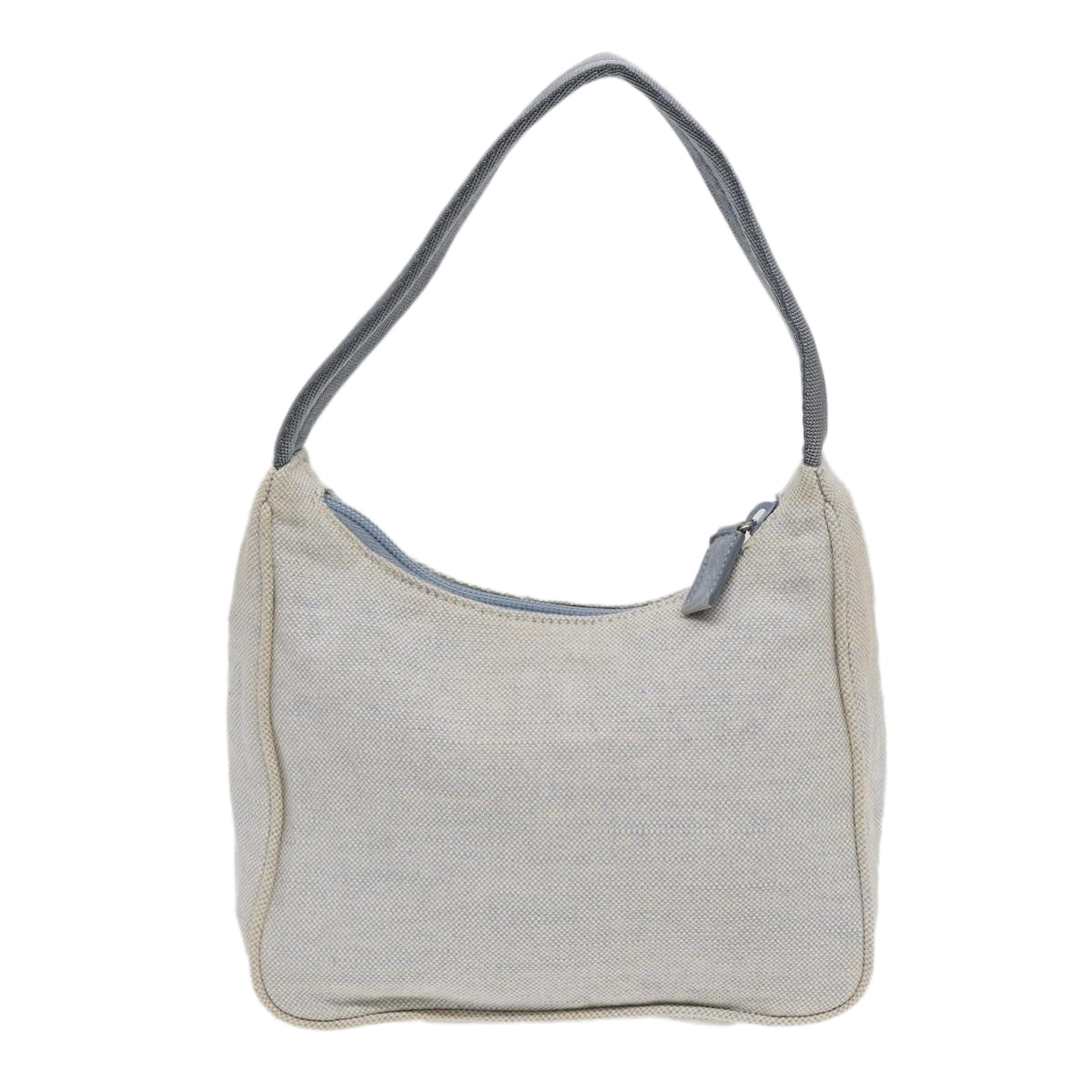 Prada Re-Edition Grey Canvas Clutch Bag (Pre-Owned)