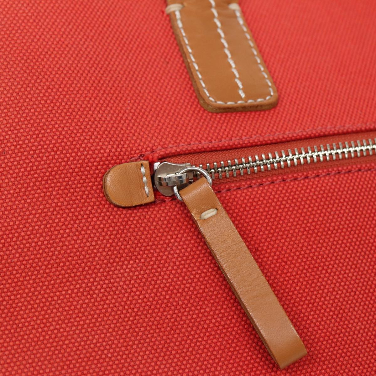Burberry Orange Canvas Handbag (Pre-Owned)