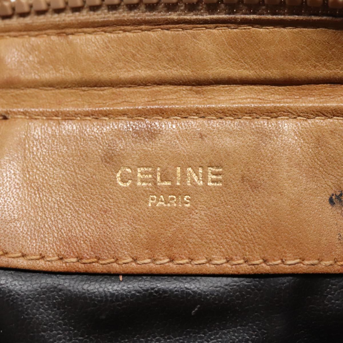 Céline Macadam Beige Canvas Shoulder Bag (Pre-Owned)