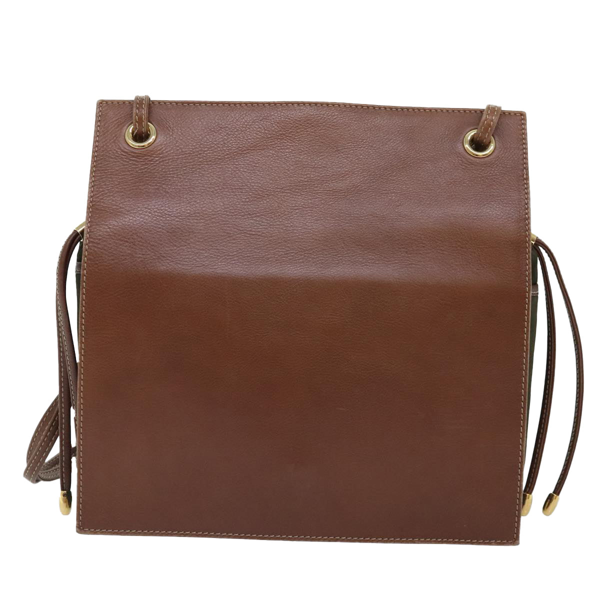 Bally Khaki Suede Shoulder Bag (Pre-Owned)