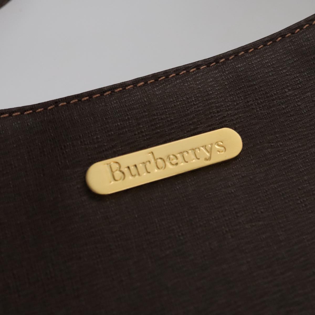Burberry Brown Leather Shoulder Bag (Pre-Owned)