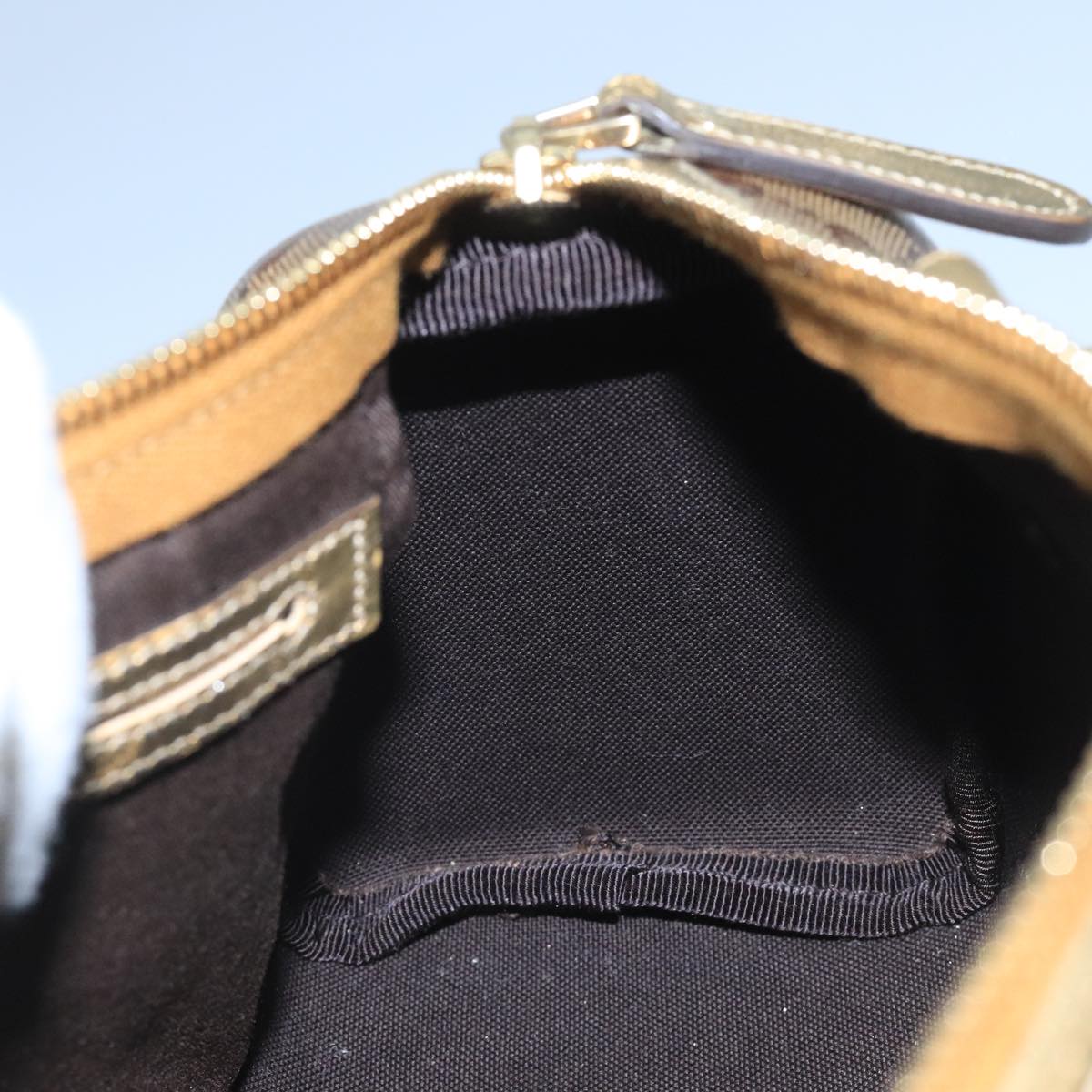 Gucci Gg Canvas Brown Canvas Handbag (Pre-Owned)