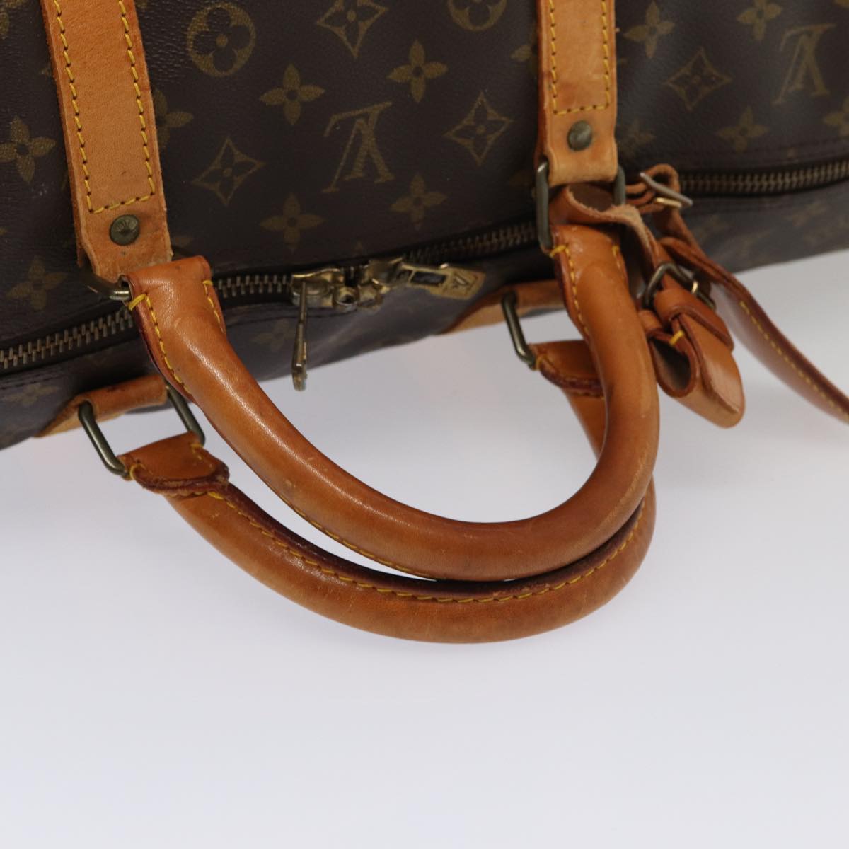 Louis Vuitton Keepall 60 Brown Canvas Travel Bag (Pre-Owned)