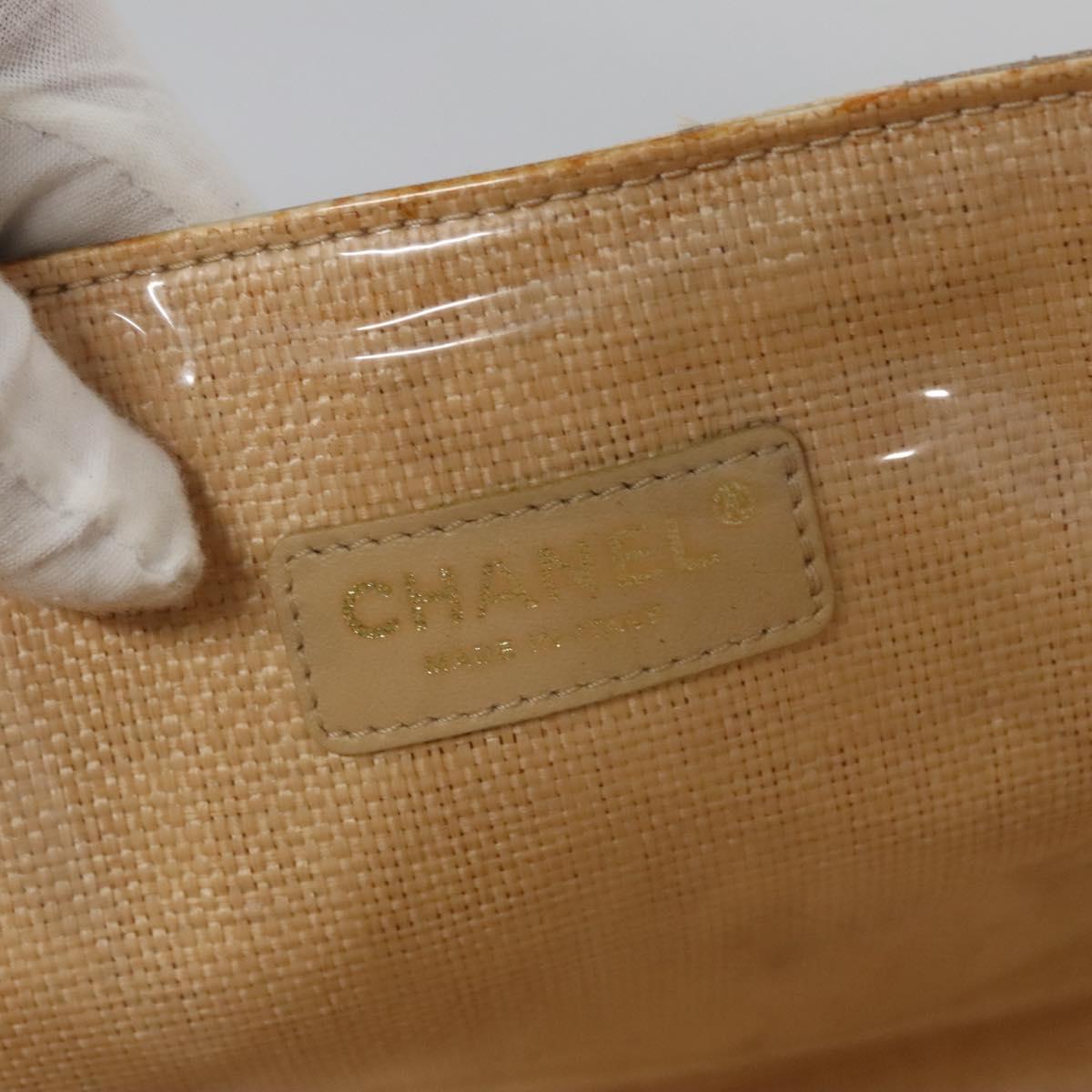 Chanel Camellia Beige Wood Shoulder Bag (Pre-Owned)