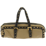 Fendi Selleria Beige Canvas Handbag (Pre-Owned)