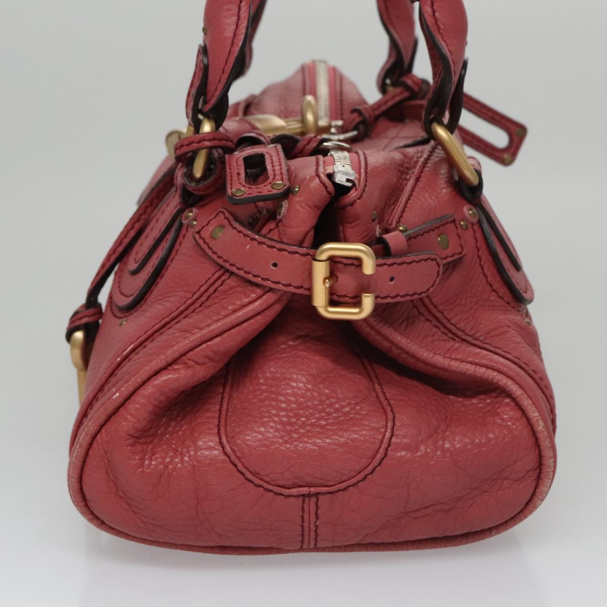 Chloé Paddington Pink Leather Handbag (Pre-Owned)