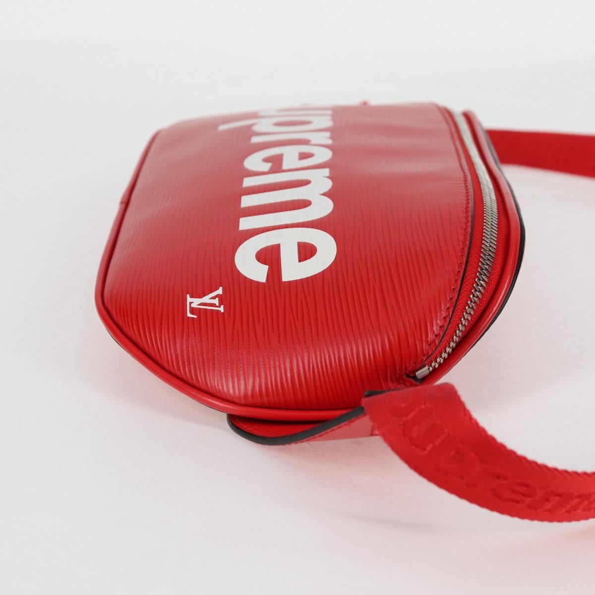 Louis Vuitton Louis Vuitton X Supreme Waist Epi Leather Red Leather Clutche & Pouche Bag (Pre-Owned)