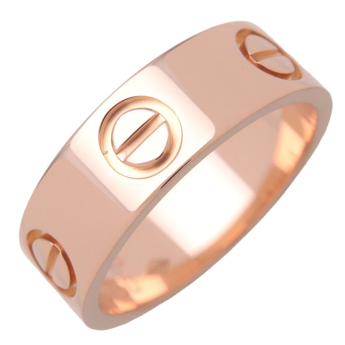 Cartier Love Band 18K Rose Gold Gold Rose_Gold Ring Jewelry (Pre-Owned)