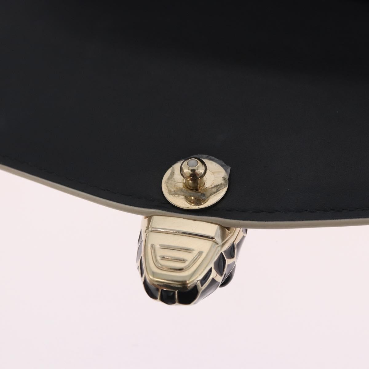 Bvlgari Serpenti Forever Patent White Patent_Leather Shoulder Bag Bag (Pre-Owned)