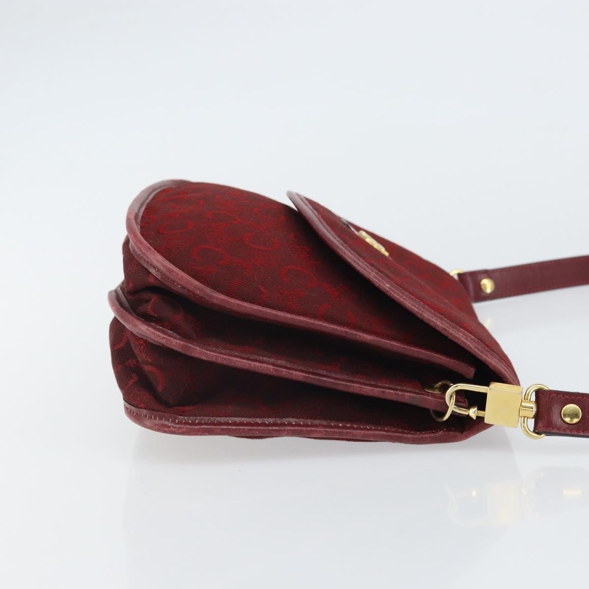 Celine C Sulky Canvas Red Canvas Shoulder Bag Bag (Pre-Owned)