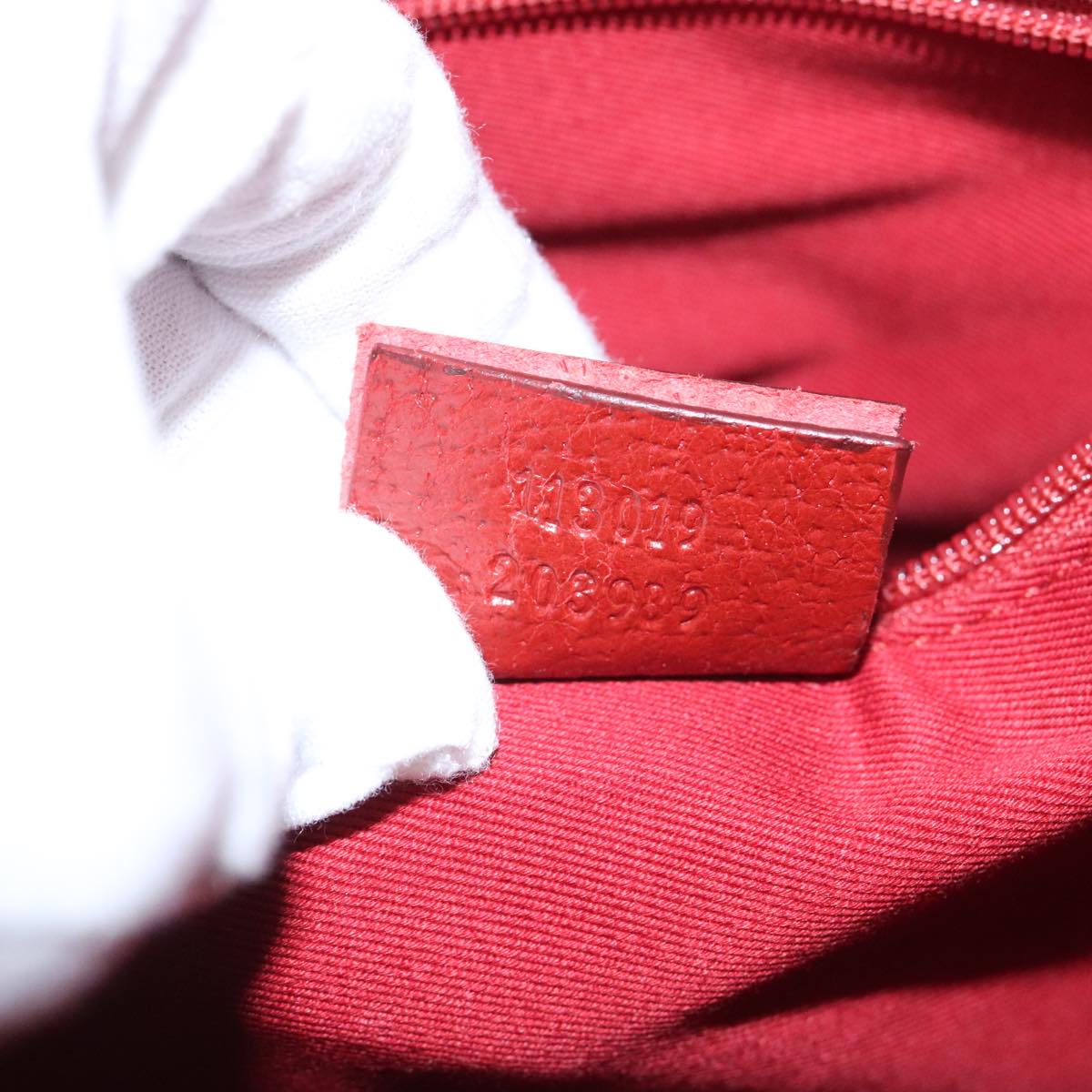 Gucci Mini C Red Canvas Tote Bag (Pre-Owned)