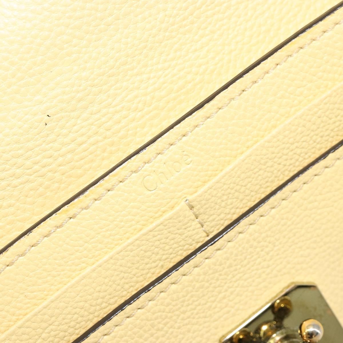Chloe Marcie Continental Leather Yellow Leather Wallets Accessory (Pre-Owned)