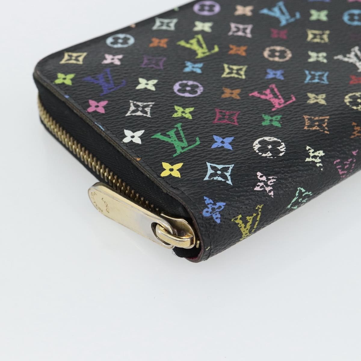 Louis Vuitton Aerogram Zippy Leather Black Canvas Wallets Accessory (Pre-Owned)
