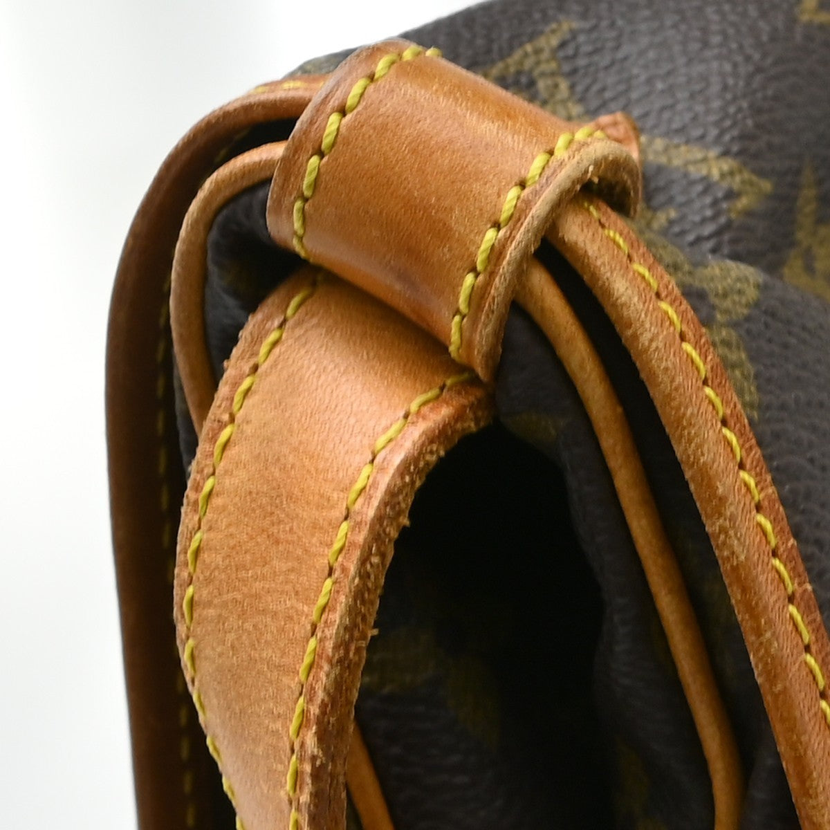 Louis Vuitton Saumur Monogram Canvas Brown Canvas Shoulder Bag Bag (Pre-Owned)