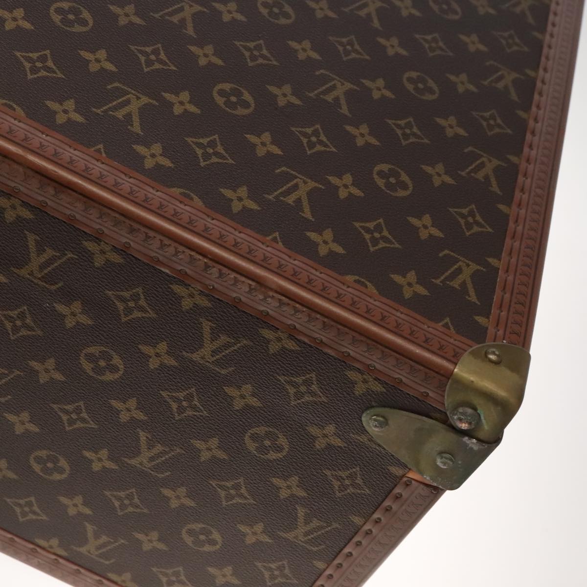 Louis Vuitton Alzer Brown Canvas Travel Bag (Pre-Owned)