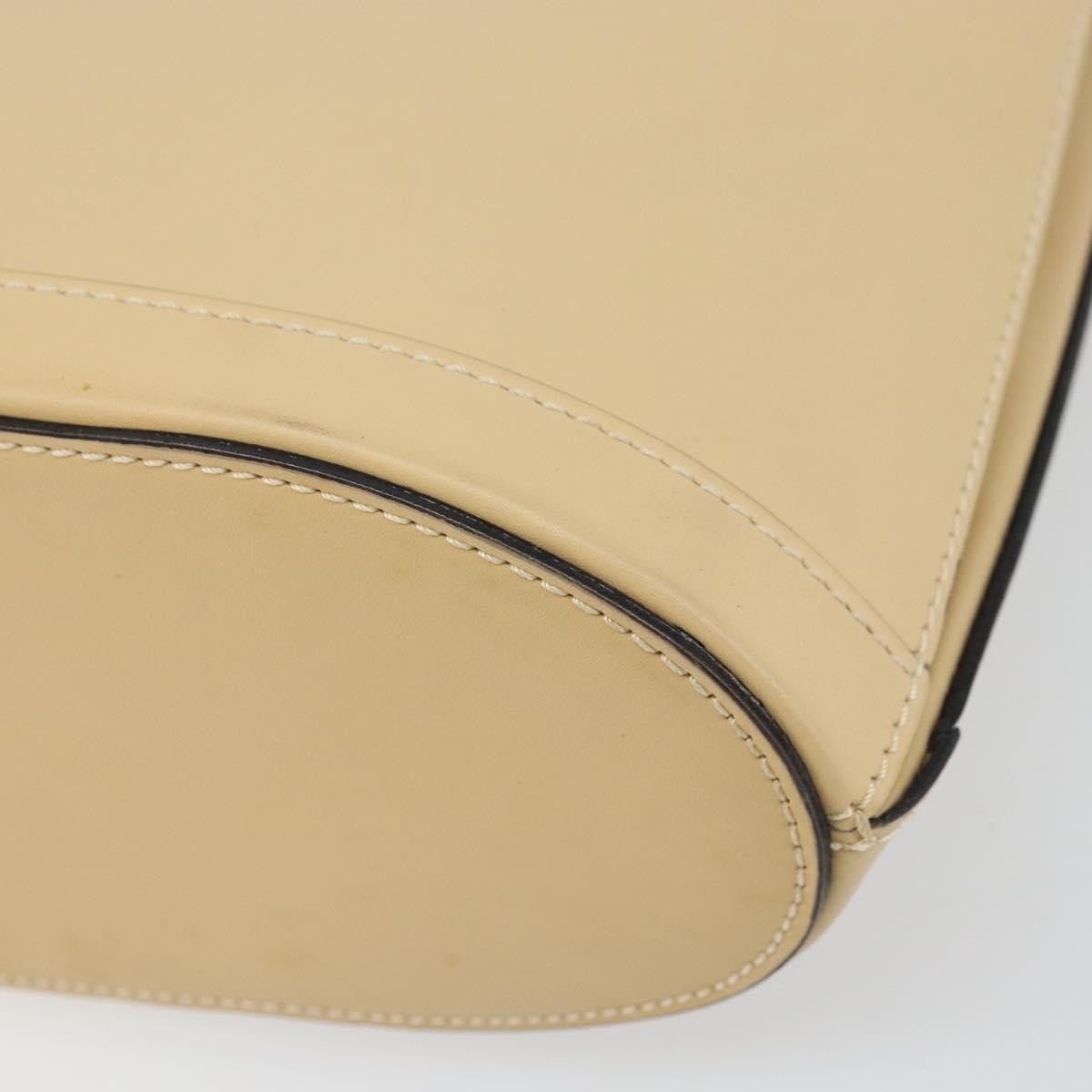 Celine Vintage Leather Beige Leather Shoulder Bag Bag (Pre-Owned)