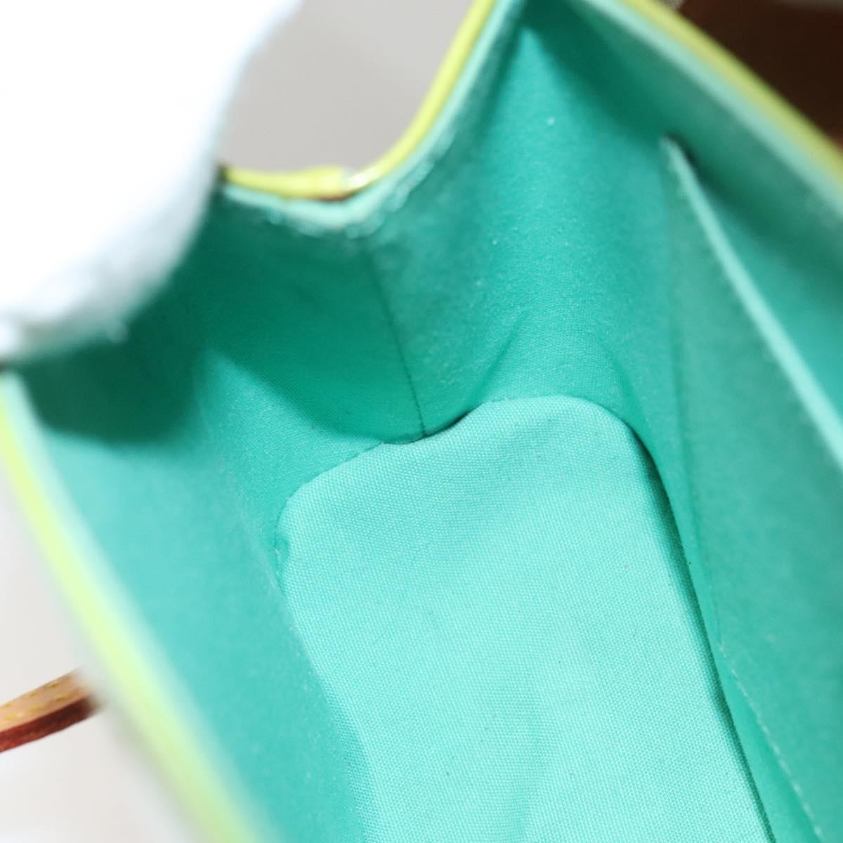 Louis Vuitton Biscayne Bay Monogram Vernis Green Patent_Leather Shoulder Bag Bag (Pre-Owned)