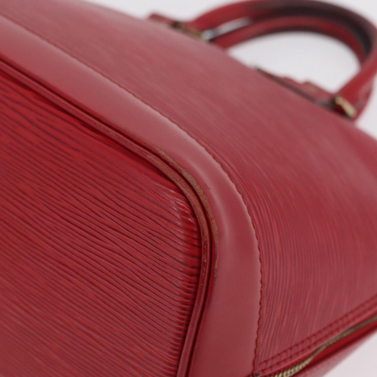 Louis Vuitton Alma Epi Leather Red Leather Handbag (Pre-Owned)