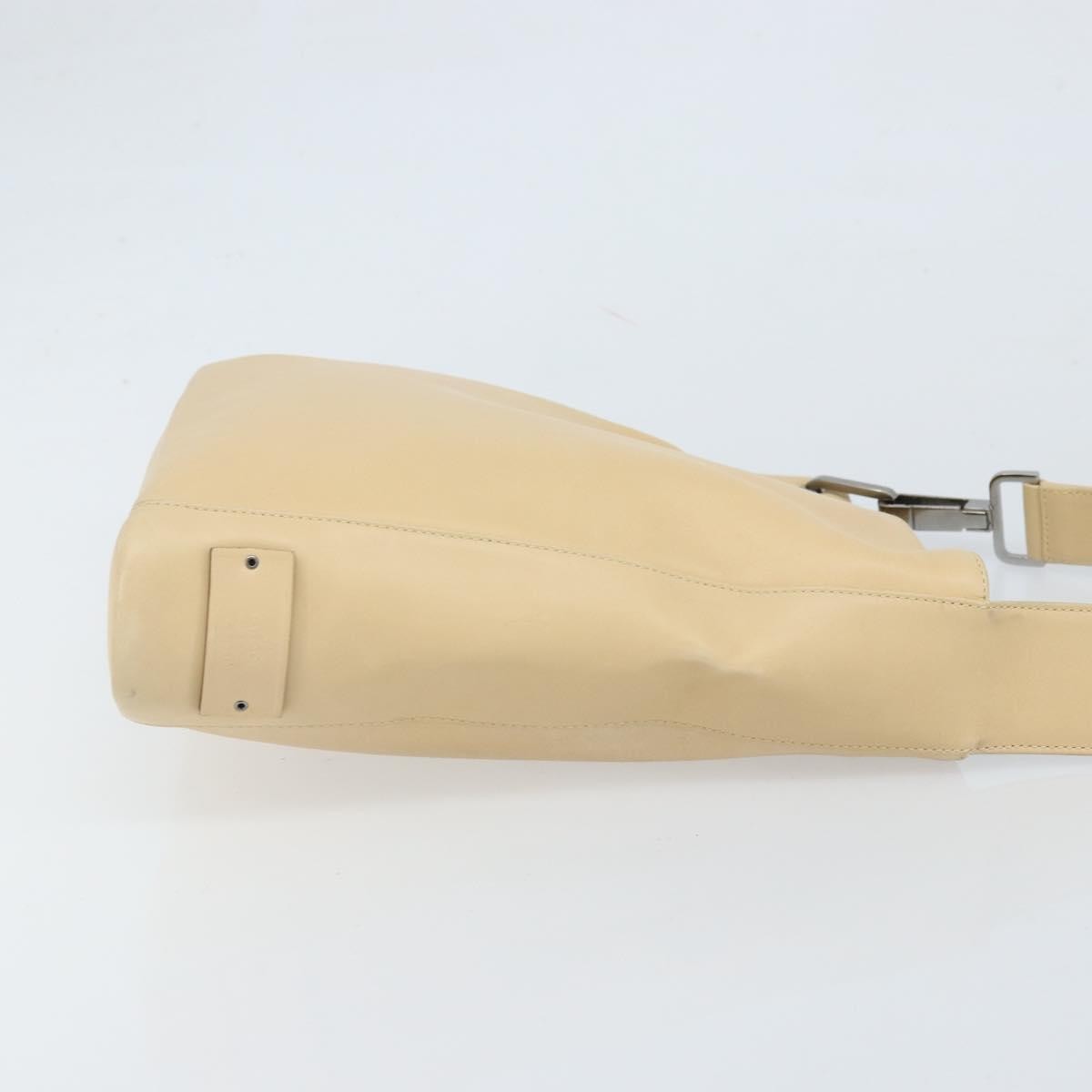 Gucci Vintage Leather Beige Leather Shoulder Bag Bag (Pre-Owned)