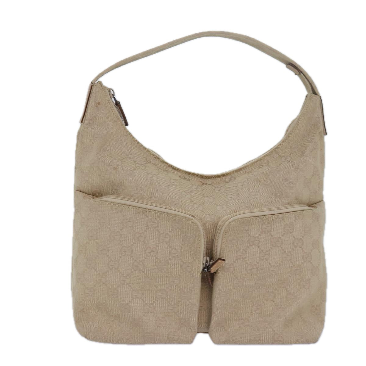 Gucci Gg Canvas Beige Canvas Tote Bag (Pre-Owned)