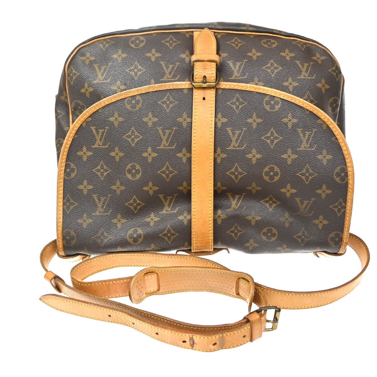 Louis Vuitton Saumur Monogram Canvas Brown Canvas Shoulder Bag Bag (Pre-Owned)