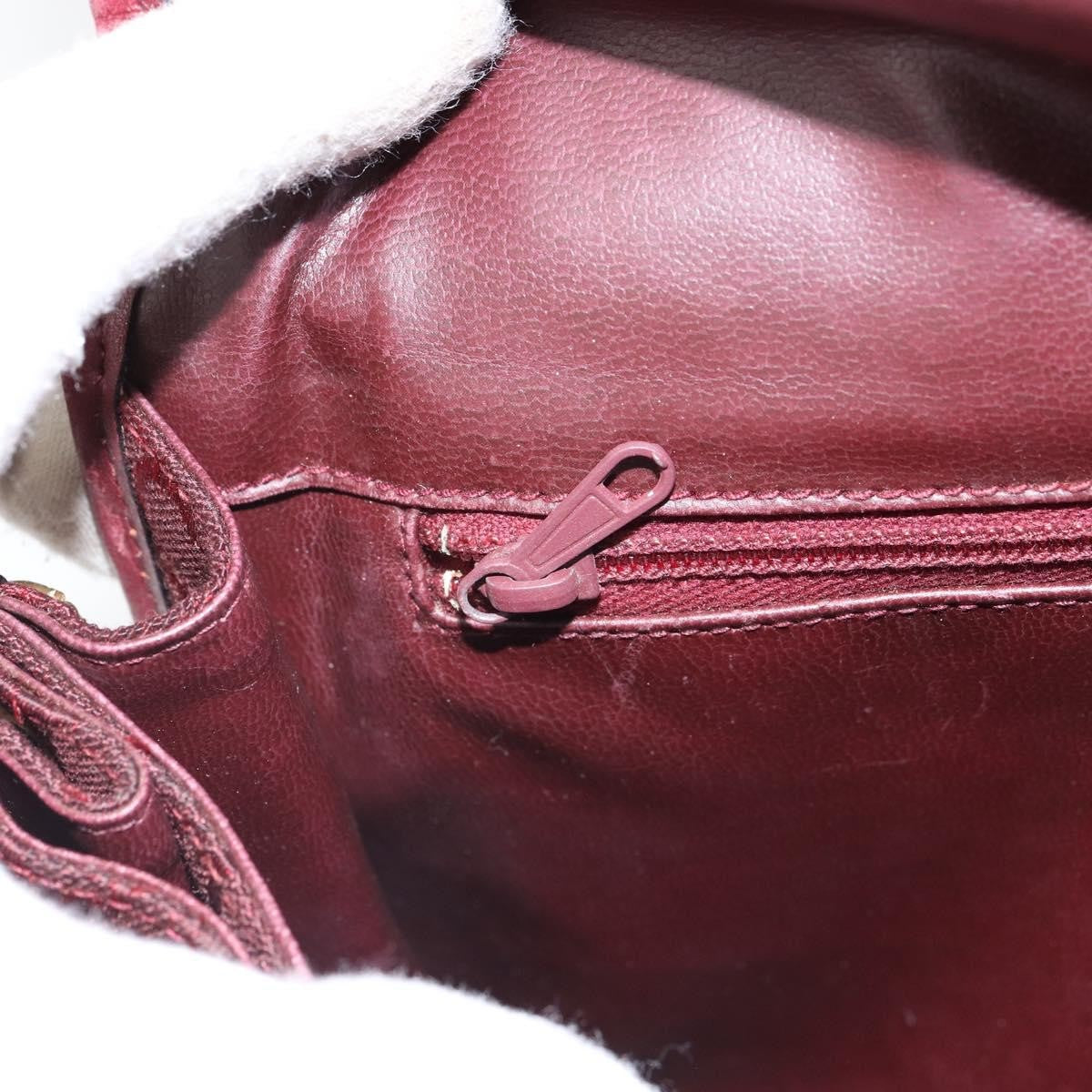 Celine C Sulky Canvas Red Canvas Shoulder Bag Bag (Pre-Owned)
