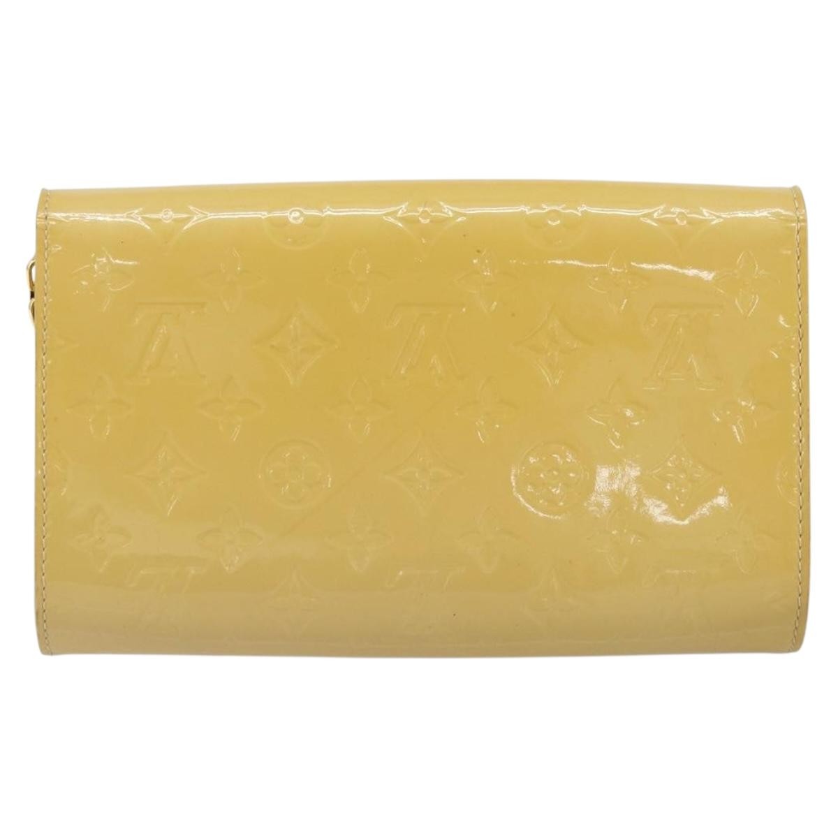 Louis Vuitton Ana Monogram Vernis Yellow Patent_Leather Handbag (Pre-Owned)