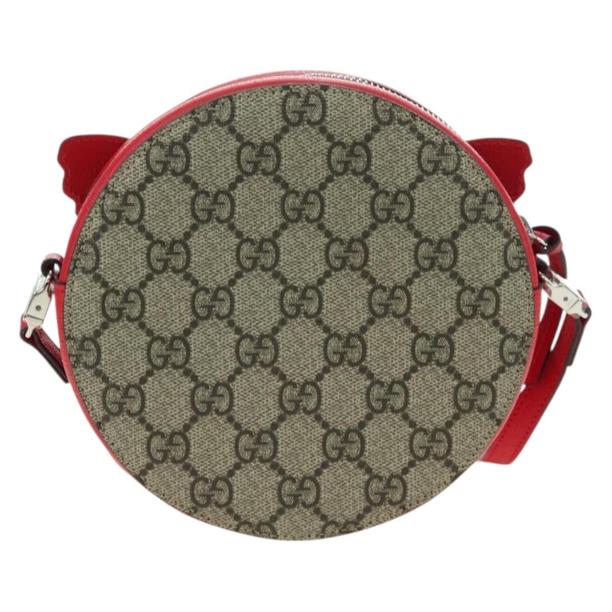 Gucci Kids Gg Supreme Rainbow Butterfly Gg Canvas Beige Pvc Shoulder Bag Bag (Pre-Owned)