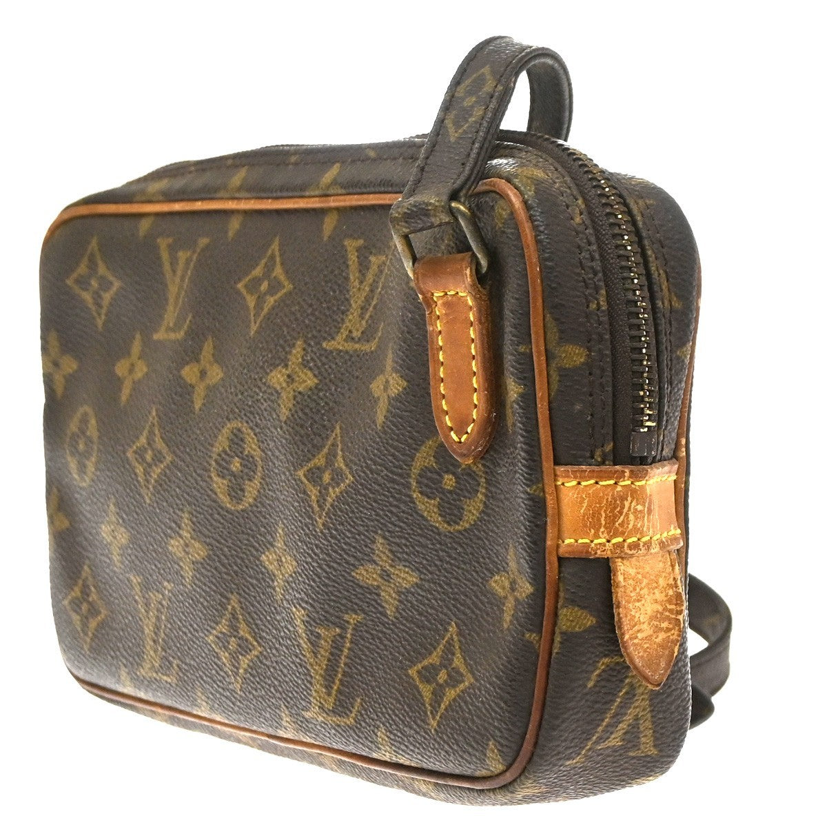 Louis Vuitton Pochette Marly Bandouliere Monogram Canvas Brown Canvas Shoulder Bag Bag (Pre-Owned)
