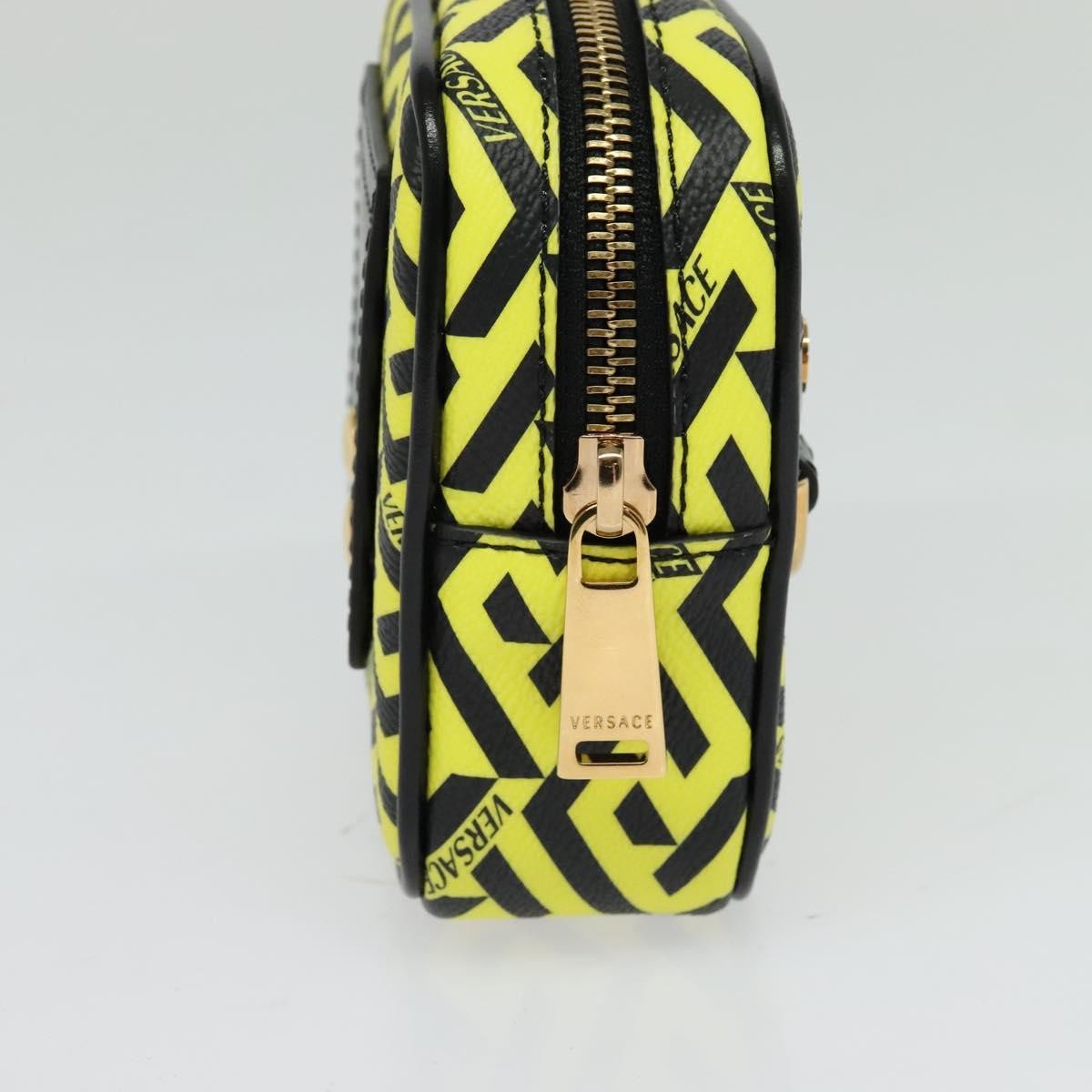 Versace Vintage Clutch Leather Yellow Pvc Clutche & Pouche Bag (Pre-Owned)