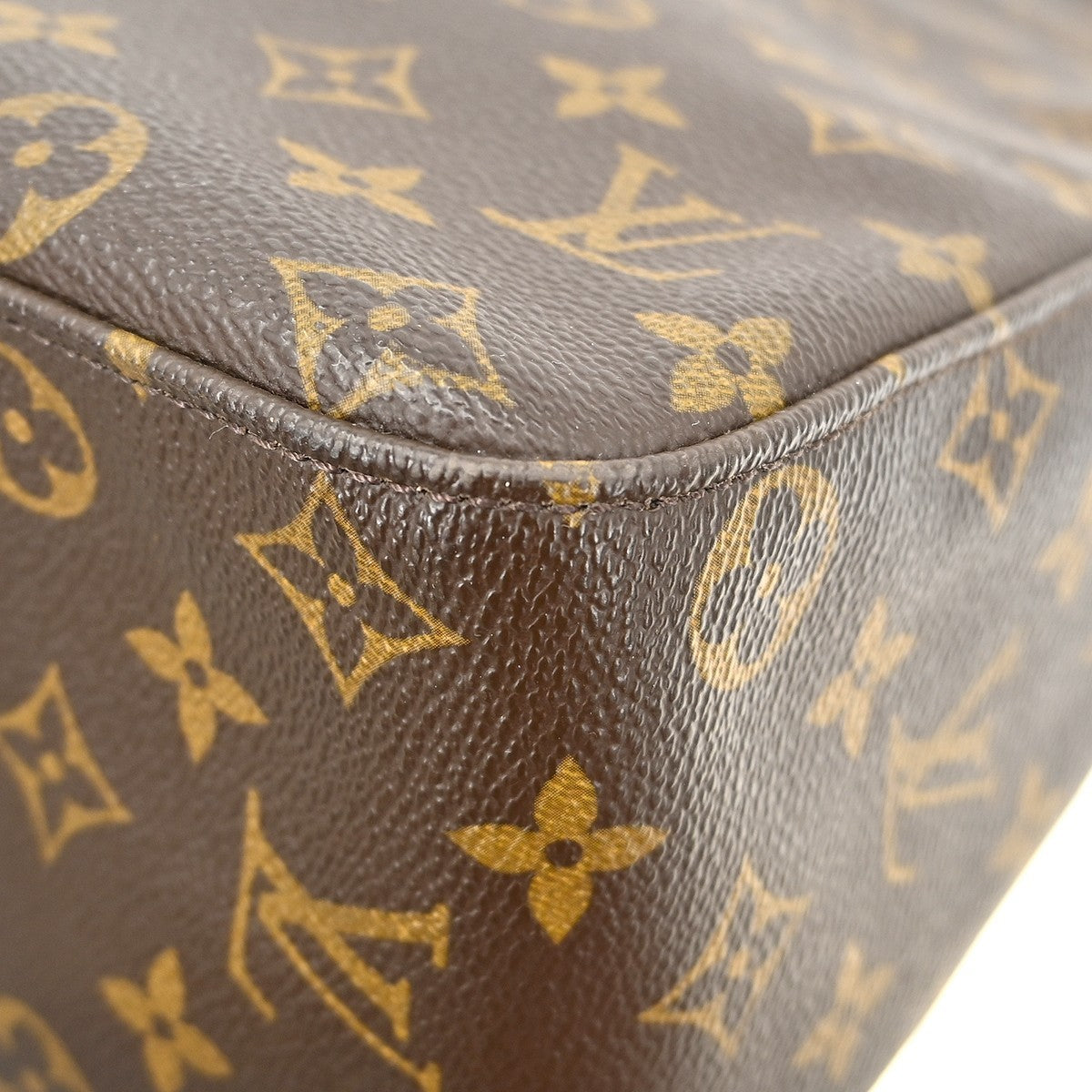 Louis Vuitton Looping Monogram Canvas Brown Canvas Handbag (Pre-Owned)