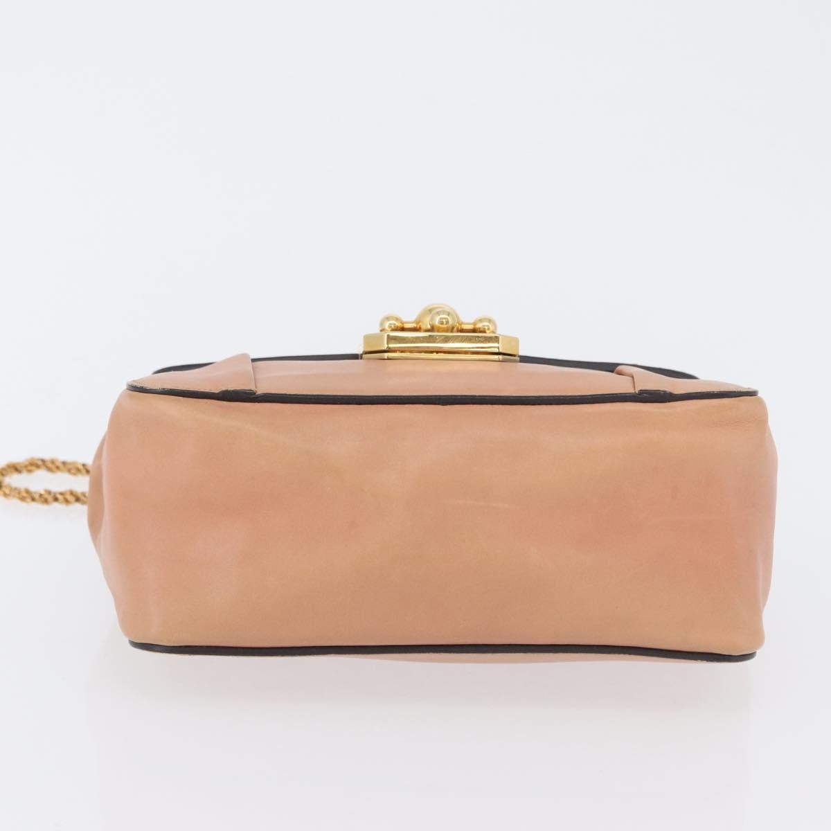 Chloe Elsie Chain Leather Pink Leather Shoulder Bag Bag (Pre-Owned)