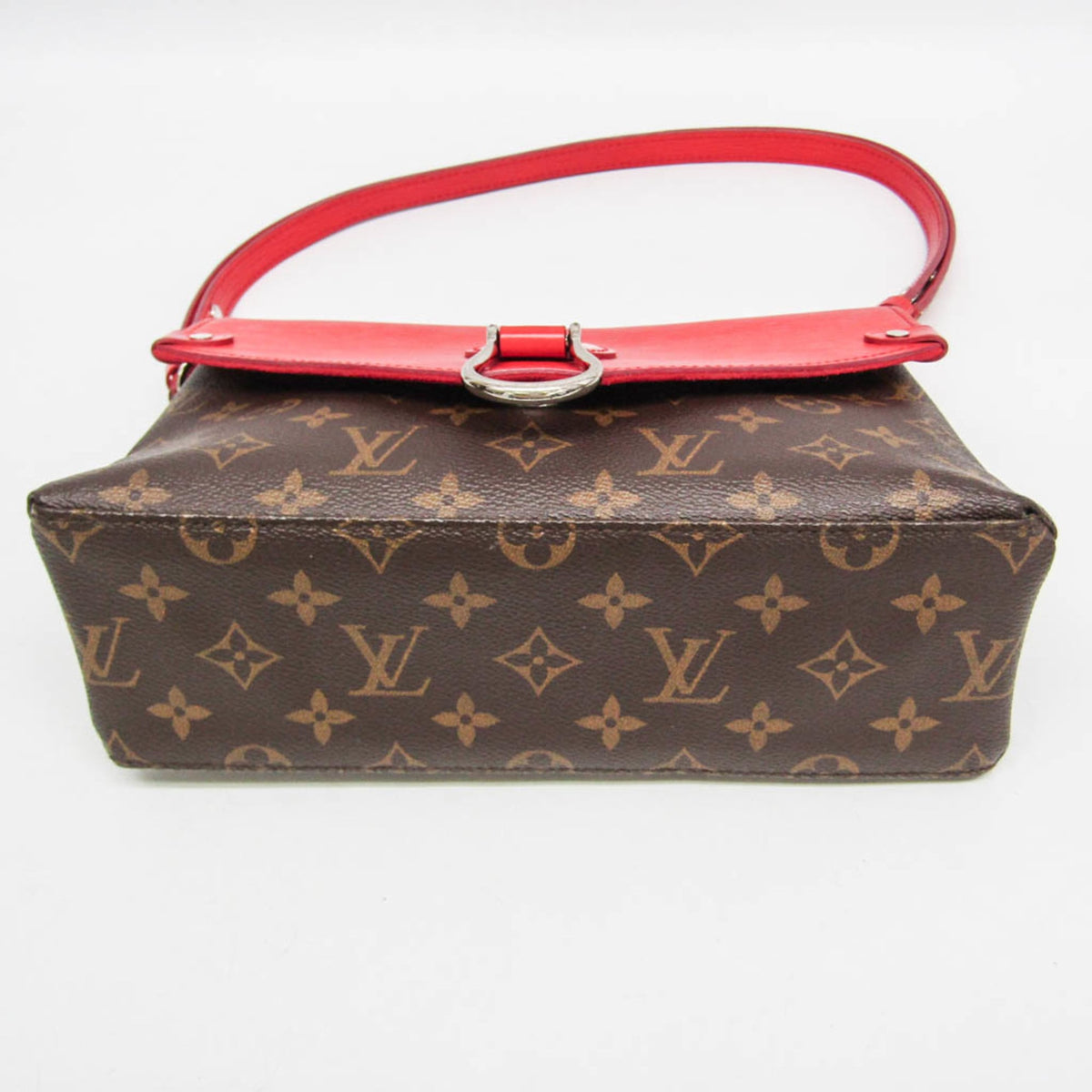 Louis Vuitton Saint Michel Monogram Canvas And Epi Leather Brown Canvas Handbag (Pre-Owned)