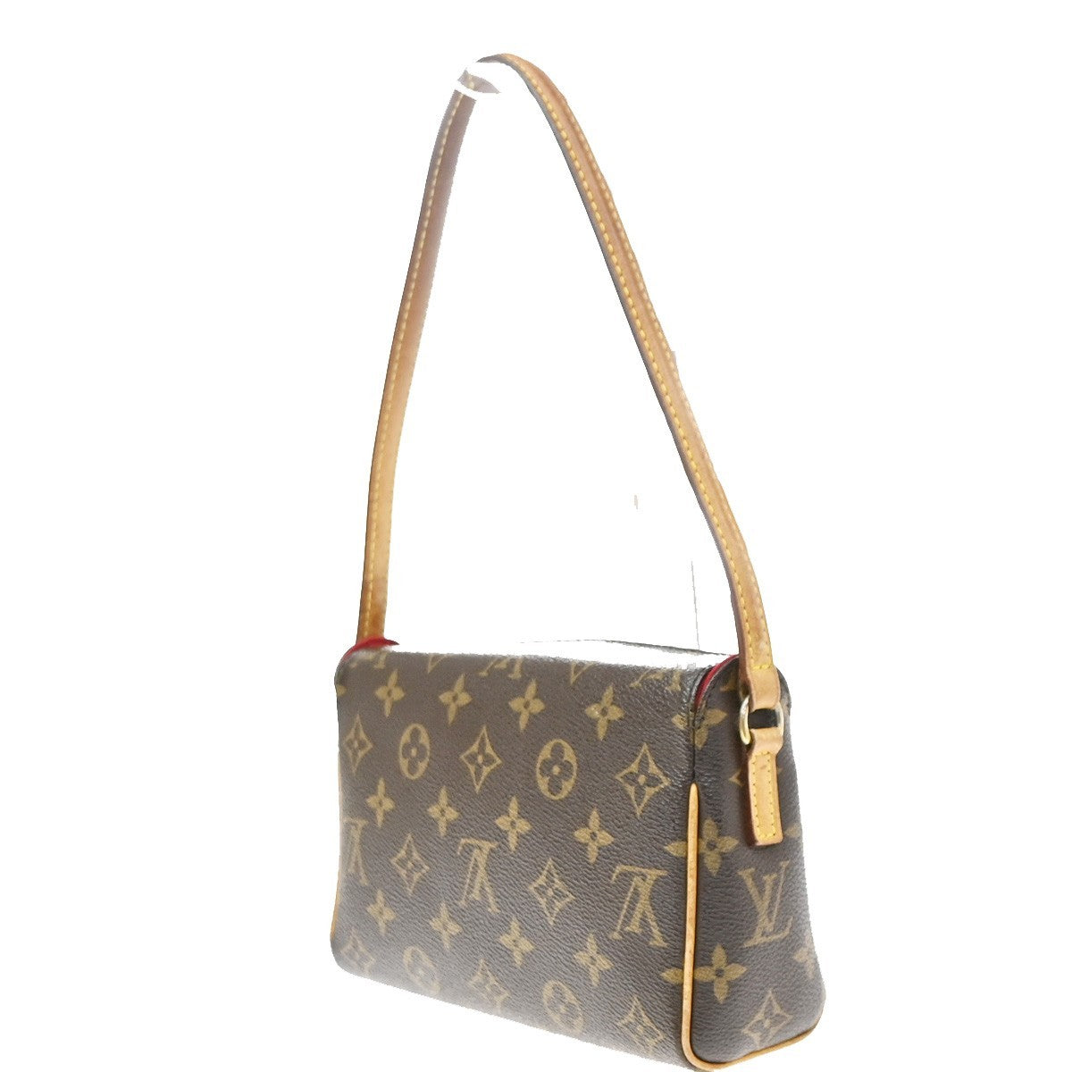 Louis Vuitton Recital Monogram Canvas Brown Leather Shoulder Bag Bag (Pre-Owned)