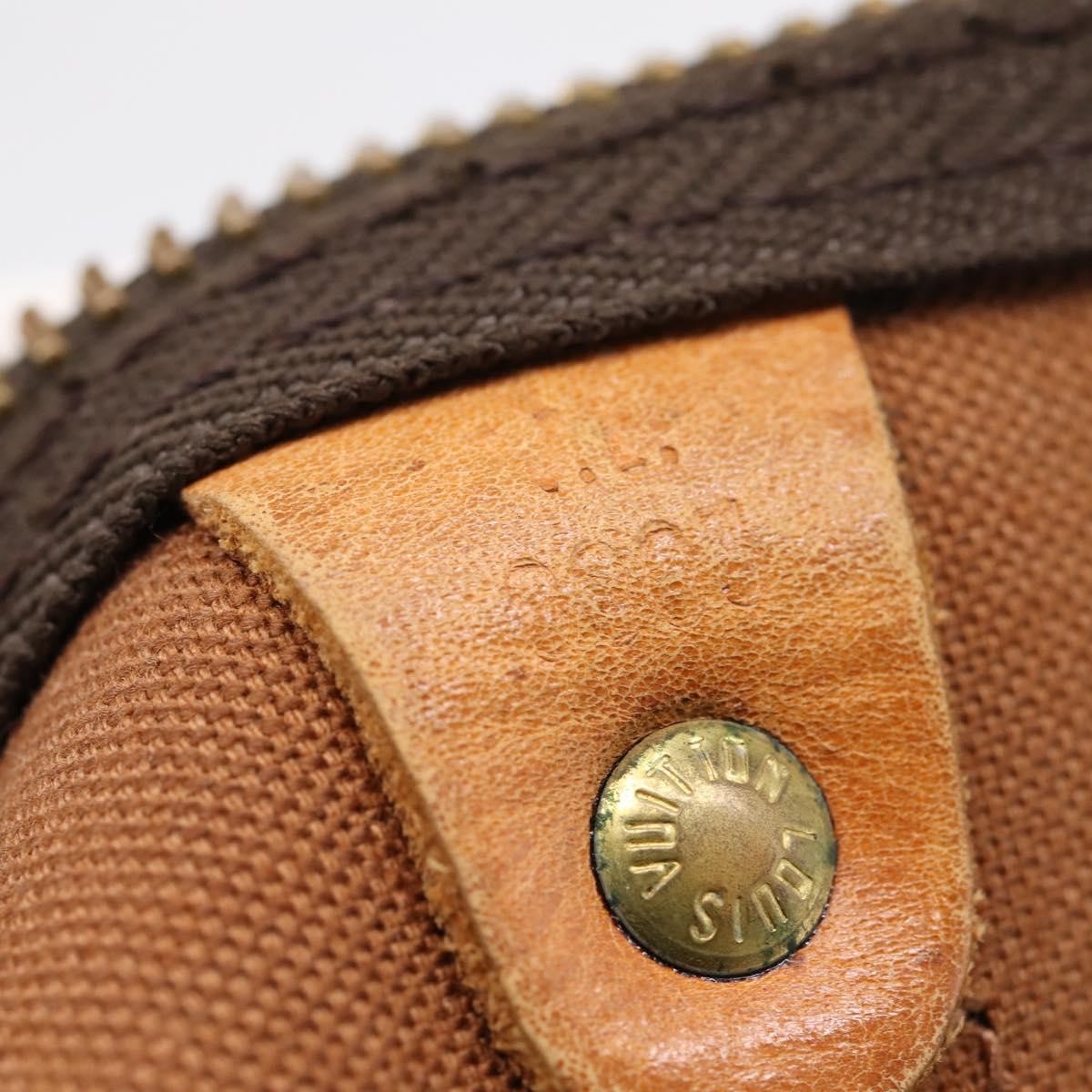 Louis Vuitton Keepall Bag Monogram Canvas Brown Canvas Travel Bag Bag (Pre-Owned)