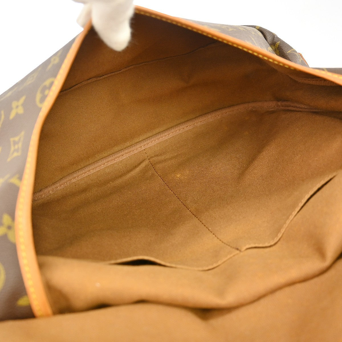 Louis Vuitton Saumur Monogram Canvas Brown Canvas Shoulder Bag Bag (Pre-Owned)