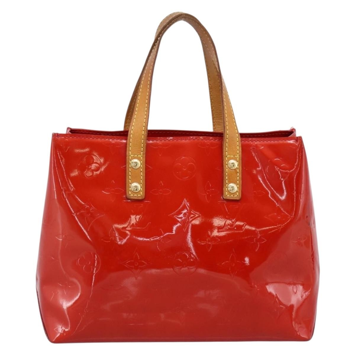 Louis Vuitton Reade Monogram Vernis Red Patent_Leather Handbag (Pre-Owned)