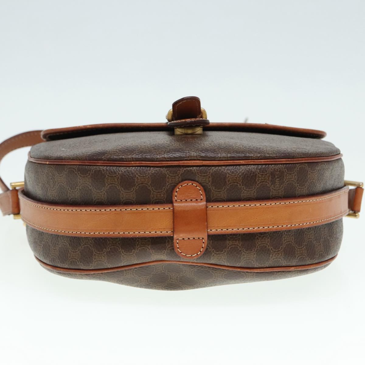 Céline Vintage Brown Canvas Shoulder Bag (Pre-Owned)