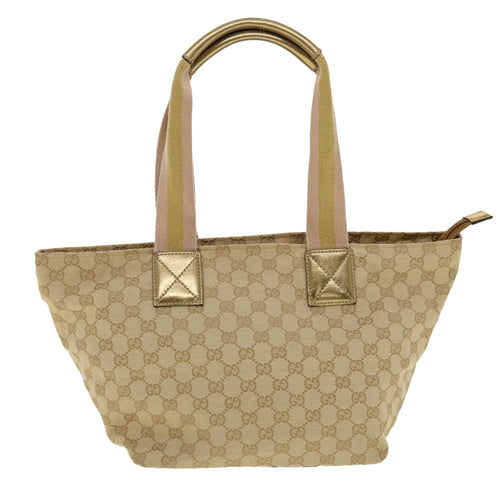 Gucci Beige Canvas Tote Bag (Pre-Owned)
