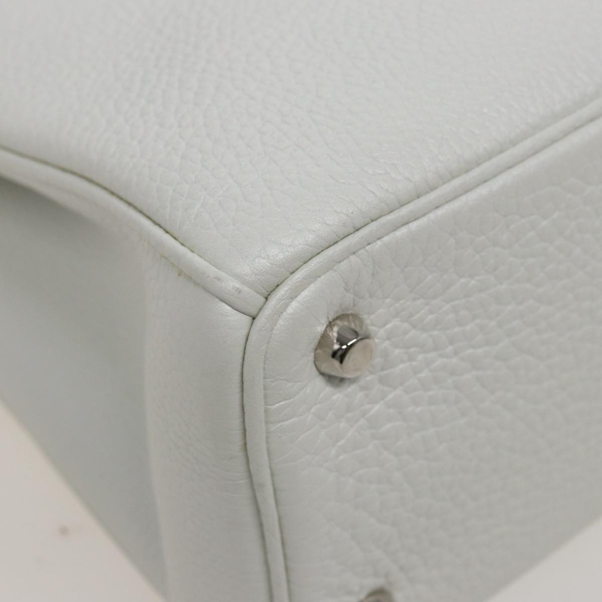 Dior Diorissimo White Leather Handbag (Pre-Owned)