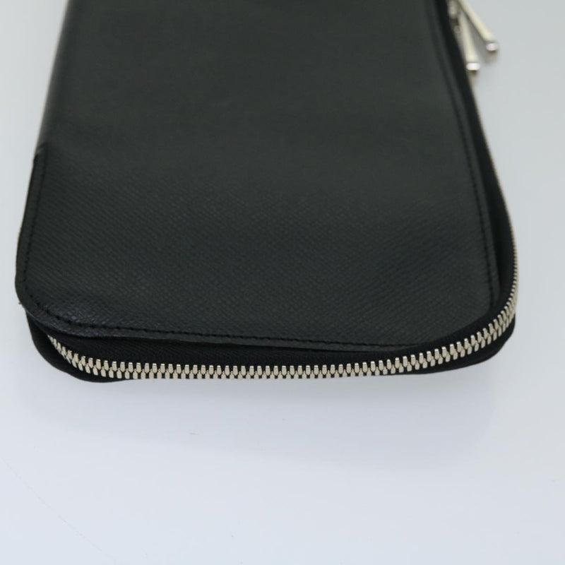 Louis Vuitton Etui 5 Cravates Black Leather Wallet  (Pre-Owned)