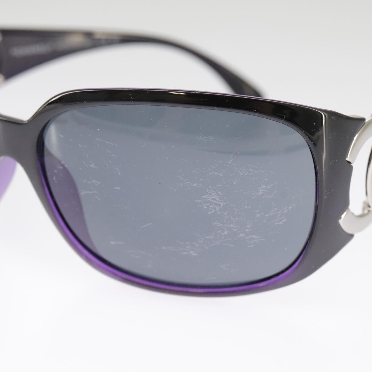 Chanel Coco Mark Black Plastic Glasses  (Pre-Owned)