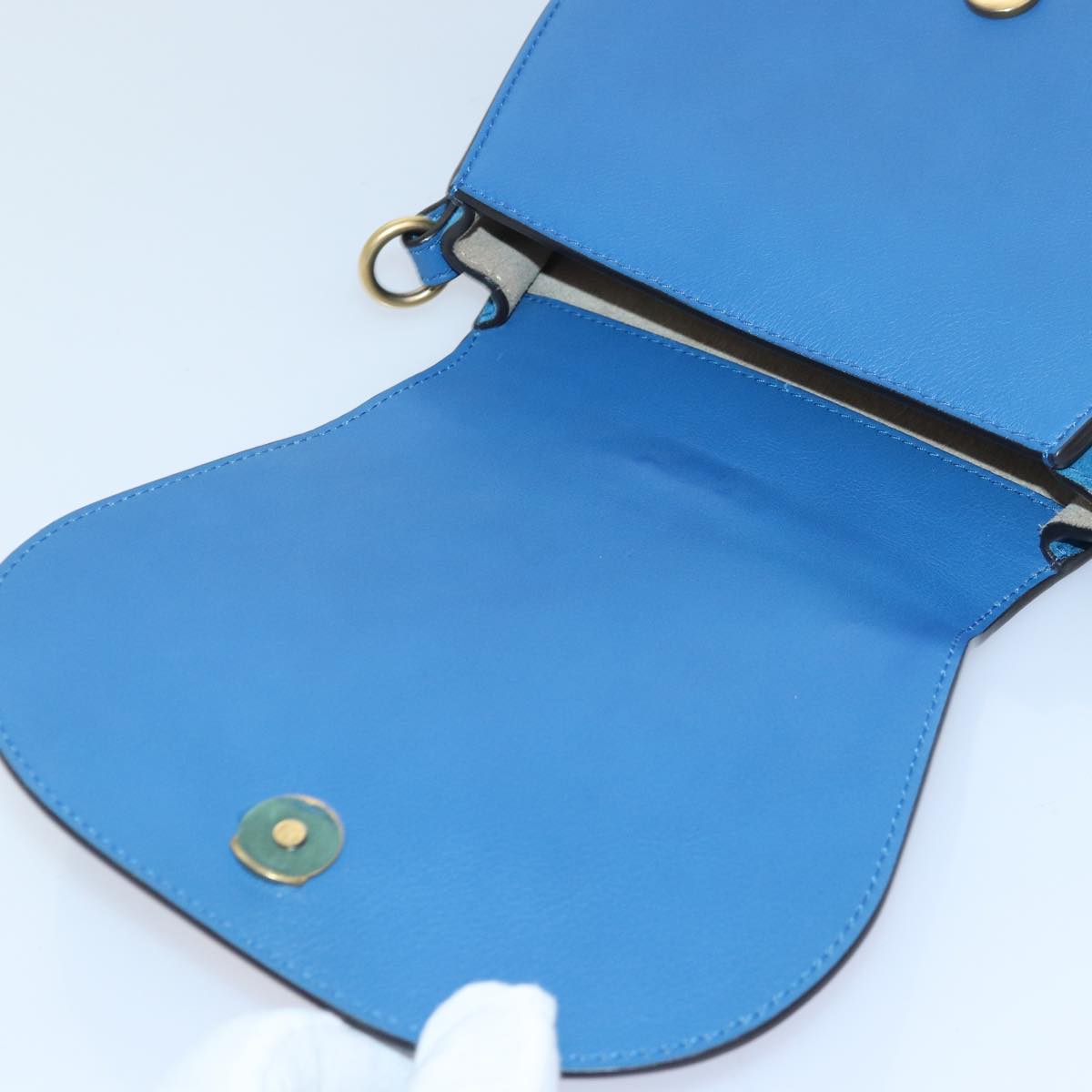 Chloé Nile Blue Leather Handbag (Pre-Owned)