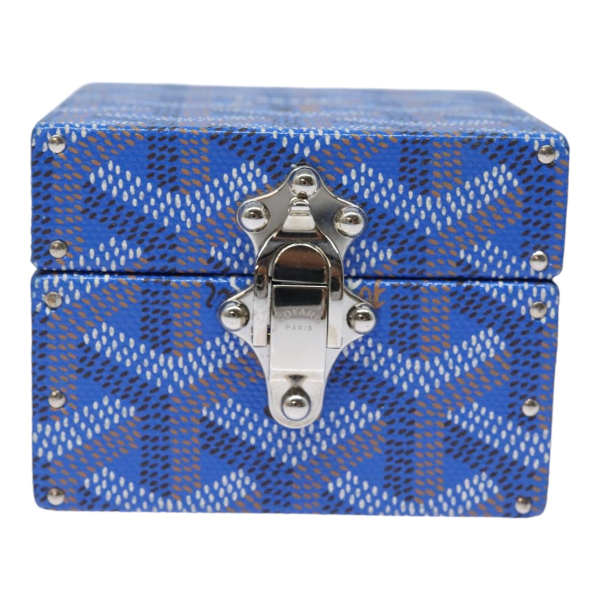 Goyard Herringbone Blue Canvas Jewelleryset Jewelry (Pre-Owned)