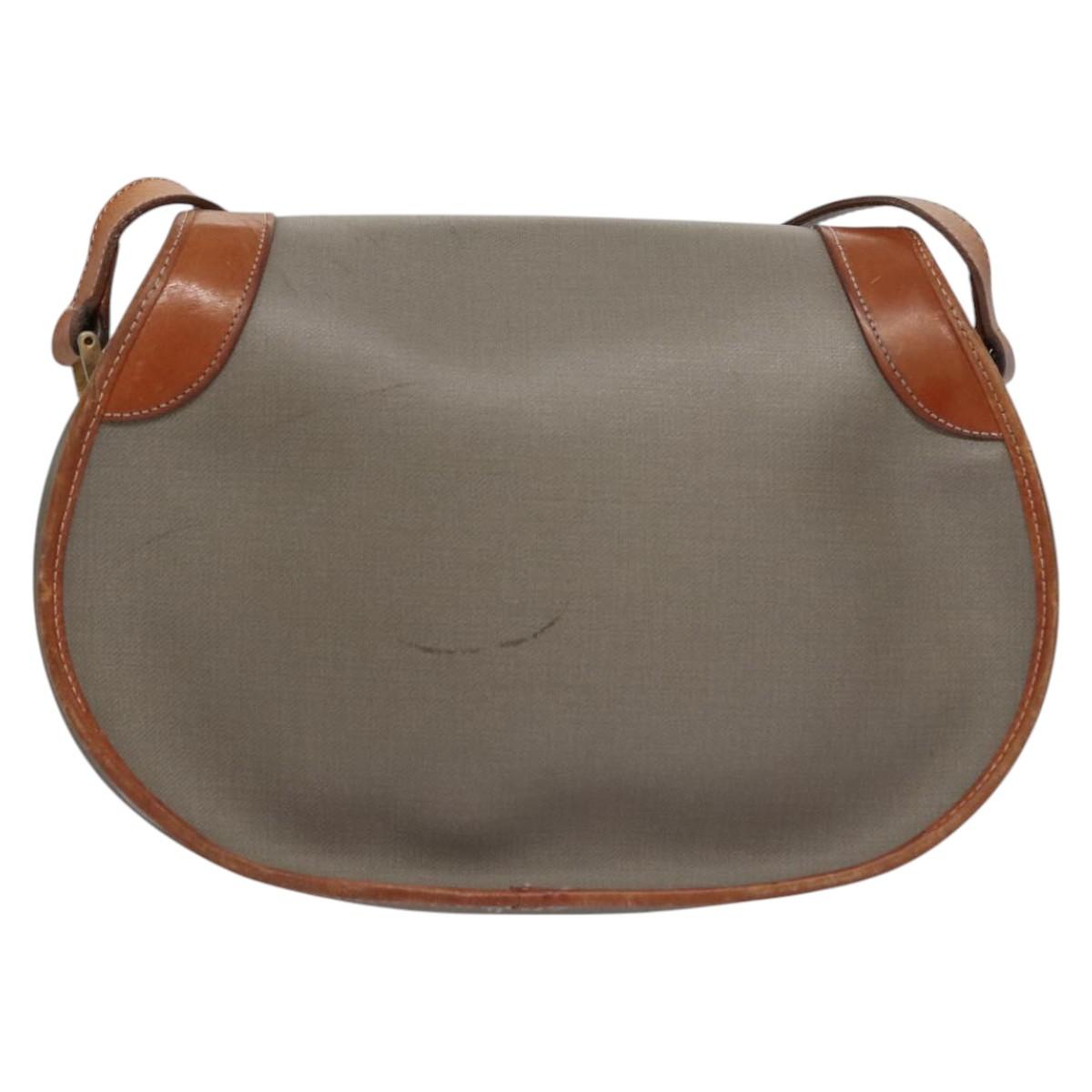 Dior Grey Canvas Shoulder Bag (Pre-Owned)