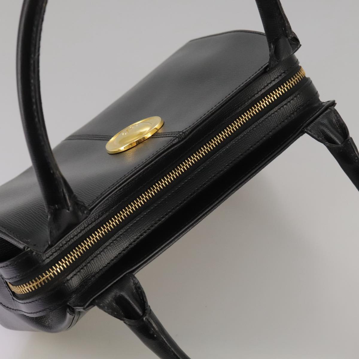 Dior Cd Black Leather Handbag (Pre-Owned)
