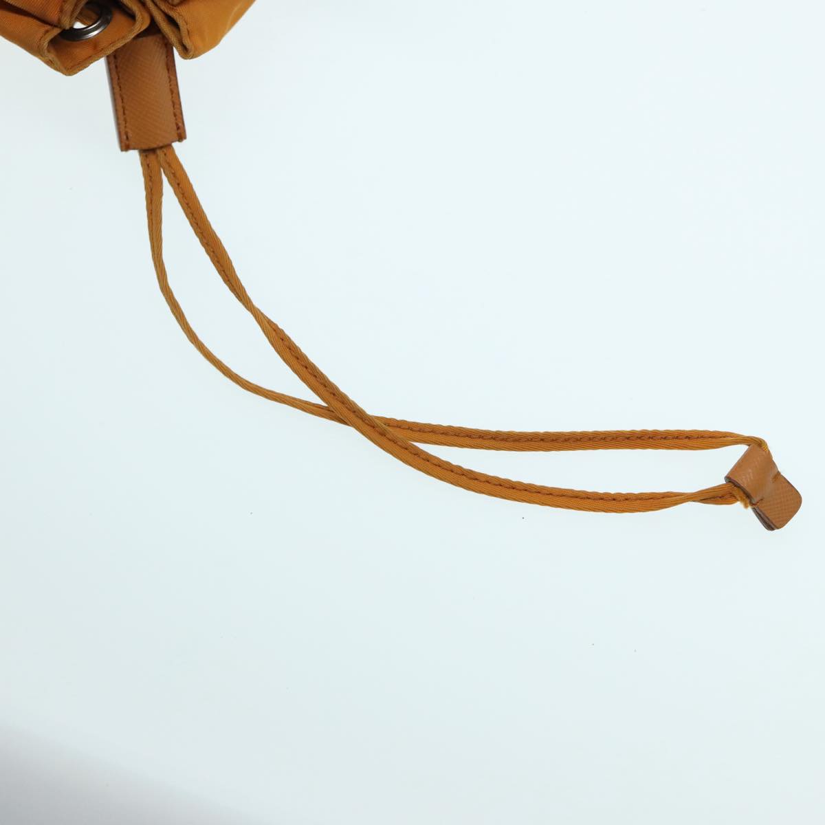 Prada Tessuto Orange Synthetic Clutch Bag (Pre-Owned)
