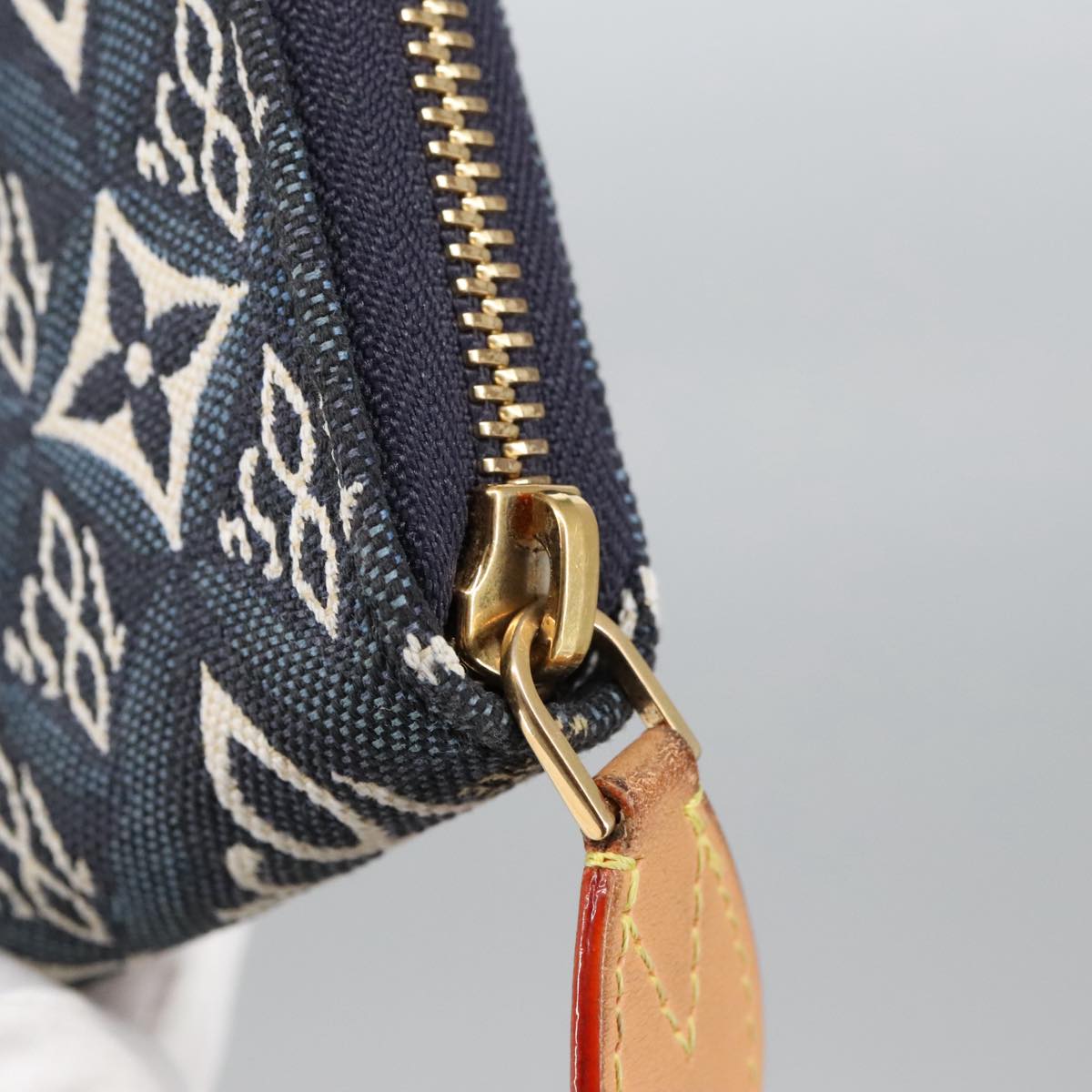 Louis Vuitton Portefeuille Zippy Blue Canvas Wallet  (Pre-Owned)